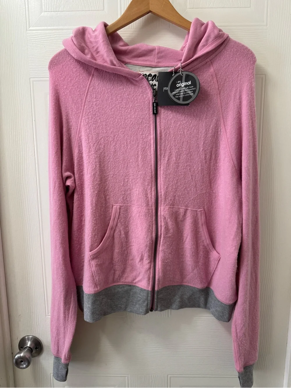 Kids Pink Zip Sweatshirt